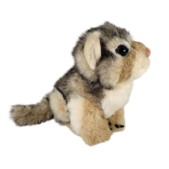 Discovery Channel Plush Animal 10" Stuffed Gray Lion Club Toy 1999 Realistic - Picture 2 of 16